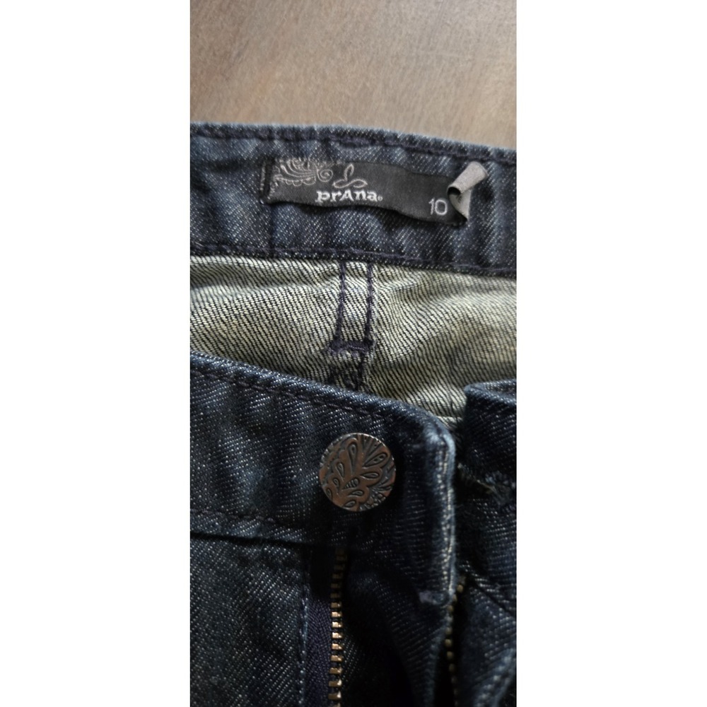 Prana Fitted Dark Wash Denim Blue Katia Jeans Women 10 (34" Inseam) NWT - Picture 5 of 8